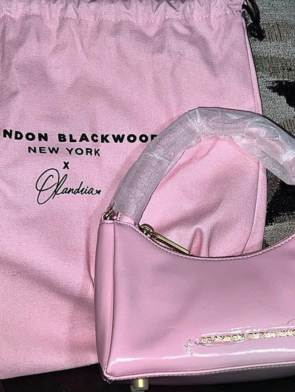 Brandon Blackwood O-Zip Mini Trunk Pink Shoulder Bag